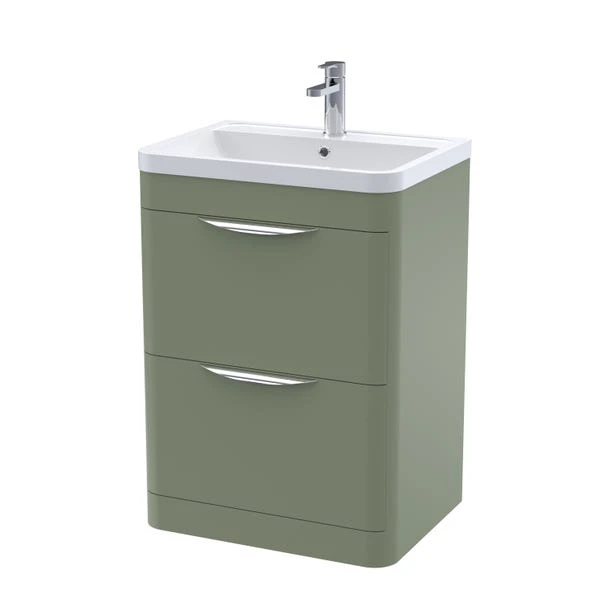 Parade Floor Standing 2 Drawer Vanity Unit With Polymarble Basin 7 Parade Floor Standing 2 Drawer Vanity Unit With Polymarble Basin - Image 7