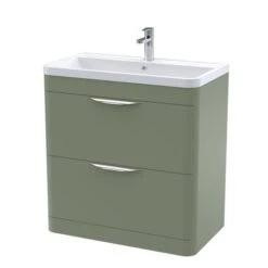 Parade Floor Standing 2 Drawer Vanity Unit With Polymarble Basin 12 Parade Floor Standing 2 Drawer Vanity Unit With Polymarble Basin -ELEND SHOP 30910348