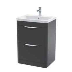 Parade Floor Standing 2 Drawer Vanity Unit With Polymarble Basin 10 Parade Floor Standing 2 Drawer Vanity Unit With Polymarble Basin -ELEND SHOP 30910350
