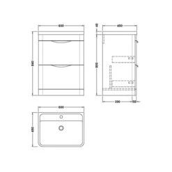 Parade Floor Standing 2 Drawer Vanity Unit With Polymarble Basin 11 Parade Floor Standing 2 Drawer Vanity Unit With Polymarble Basin -ELEND SHOP 30910350 alt09