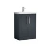 Deco Floor Standing 2 Door Vanity Unit With Basin