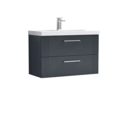 Deco Wall Mounted 2 Drawer Vanity Unit With Basin -ELEND SHOP 30910427