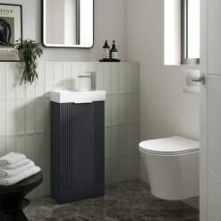Deco Compact Floor Standing Vanity Unit With Basin 12 Deco Compact Floor Standing Vanity Unit With Basin -ELEND SHOP 30910442
