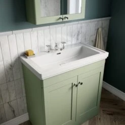 Classique Floor Standing 2 Door Vanity Unit With Basin -ELEND SHOP 30910613 alt04