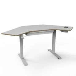 Gino Corner Height Adjustable Desk With Drawer -ELEND SHOP 30911006