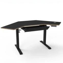 Gino Corner Height Adjustable Desk With Drawer -ELEND SHOP 30911007 alt01