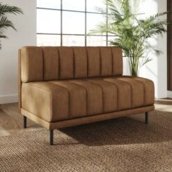 Amali Long Dining Bench, Faux Leather -ELEND SHOP 30912446 alt01