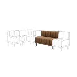 Amali Long Dining Bench, Faux Leather