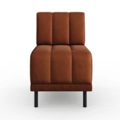 Amali Small Dining Bench, Matte Plush Velvet -ELEND SHOP 30912470 alt04