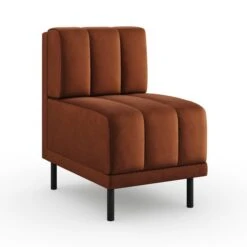 Amali Small Dining Bench, Matte Plush Velvet -ELEND SHOP 30912470 alt05