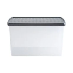 Wham Crystal Pack Of 4 62L Clip Lock Storage Boxes With Lids -ELEND SHOP 30914083 alt03