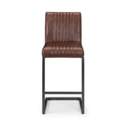Brooklyn Set Of 2 Bar Stools, Faux Leather -ELEND SHOP 30914189 alt04