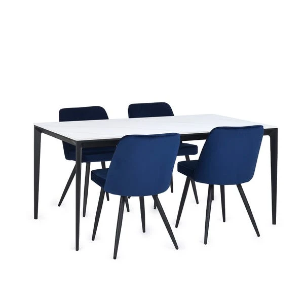 Miami 4 Seater Rectangular Dining Table, Stone 12 Miami 4 Seater Rectangular Dining Table, Stone - Image 12