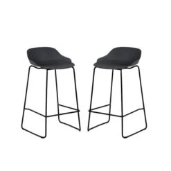 Rocco Set Of 2 Bar Stools, Metal -ELEND SHOP 30914256 alt02
