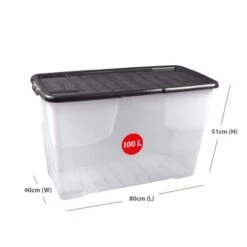 Strata 100L Curve Storage Box With Lid -ELEND SHOP 30915245 alt02