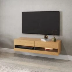 Delta 120cm Floating Wall TV Unit With LEDs For TVs Up To 55" -ELEND SHOP 30915312