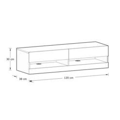 Delta 120cm Floating Wall TV Unit With LEDs For TVs Up To 55" -ELEND SHOP 30915312 alt09