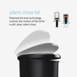 Simplehuman Simple Human 50 Litre Semi-Round Pedal Bin -ELEND SHOP 30915800 alt06