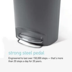 Simplehuman Simple Human 50 Litre Semi-Round Pedal Bin -ELEND SHOP 30915828 alt05
