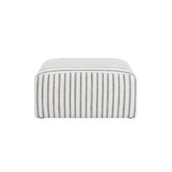 Ryder Chalk Stripe Pouffe