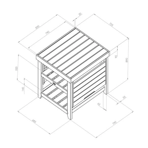 Garden Pizza Oven Table 8 Garden Pizza Oven Table - Image 8