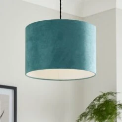 Iona Suede Drum Lamp Shade -ELEND SHOP 30916550