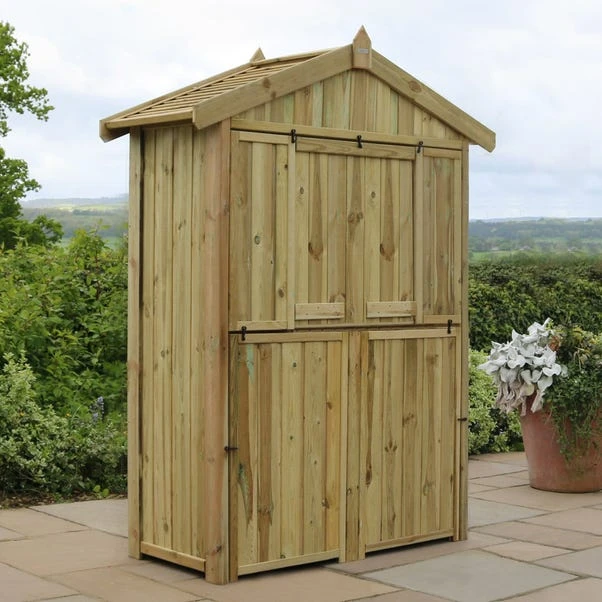 Garden Bar And 2 Stool Set 2 Garden Bar And 2 Stool Set - Image 2