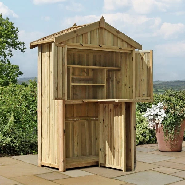 Garden Bar And 2 Stool Set 3 Garden Bar And 2 Stool Set - Image 3