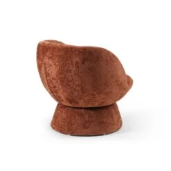 Tulip Chenille Curved Swivel Accent Chair -ELEND SHOP 30918803 alt05