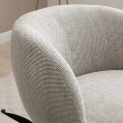 Tulip Chenille Curved Swivel Accent Chair -ELEND SHOP 30918804 alt02
