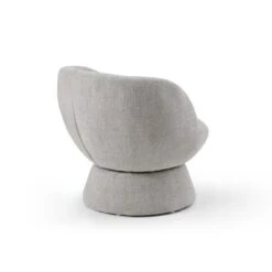 Tulip Chenille Curved Swivel Accent Chair -ELEND SHOP 30918804 alt05