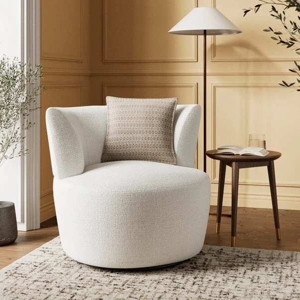 Robyn Chunky Soft Chenille Swivel Chair 9 Robyn Chunky Soft Chenille Swivel Chair - Image 9