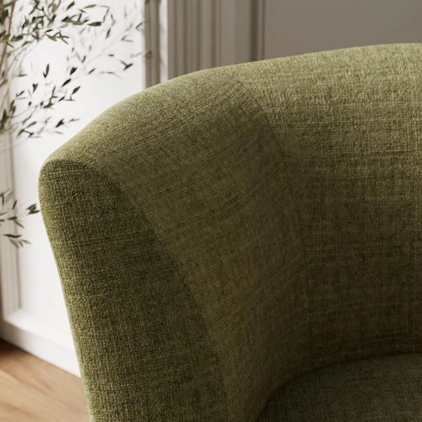 Robyn Chunky Soft Chenille Swivel Chair 3 Robyn Chunky Soft Chenille Swivel Chair - Image 3