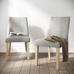 Cara Set Of 2 Dining Chairs, Luna Fabric
