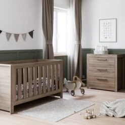 Little Acorns Ellesmere Cot Bed And 3 Drawer Chest Nursery Set