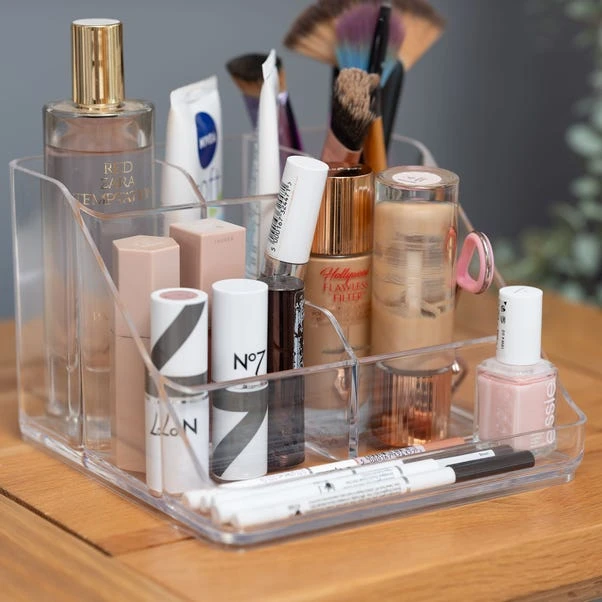 Addis Acrylic 6 Make Up Compartment Tray 2 Addis Acrylic 6 Make Up Compartment Tray - Image 2