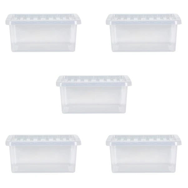 Wham Crystal Set Of 5 Storage Boxes & Lids 15 Wham Crystal Set Of 5 Storage Boxes & Lids - Image 15