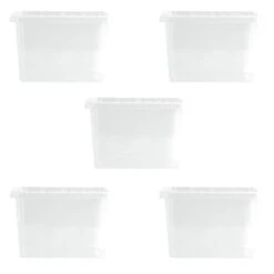 Wham Crystal Set Of 5 Storage Boxes & Lids 28 Wham Crystal Set Of 5 Storage Boxes & Lids -ELEND SHOP 30920667 alt03