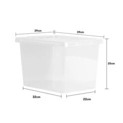 Wham Crystal Set Of 5 Storage Boxes & Lids 29 Wham Crystal Set Of 5 Storage Boxes & Lids -ELEND SHOP 30920667 alt04