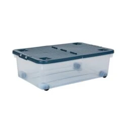 Wham 32L Set Of 3 Underbed Storage Box With Wheels & Lid -ELEND SHOP 30920838 alt02
