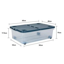 Wham 32L Set Of 3 Underbed Storage Box With Wheels & Lid 15 Wham 32L Set Of 3 Underbed Storage Box With Wheels & Lid -ELEND SHOP 30920838 alt04
