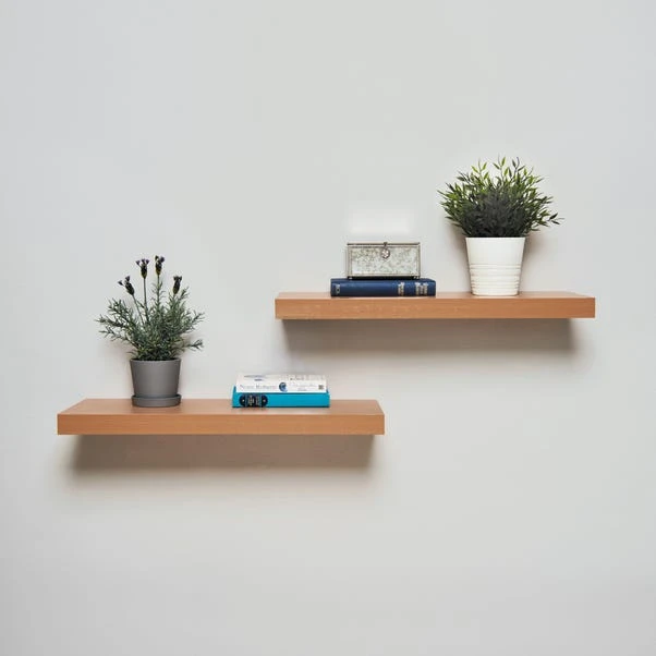 Set Of 2 Floating Shelves, 40cm 2 Set Of 2 Floating Shelves, 40cm - Image 2