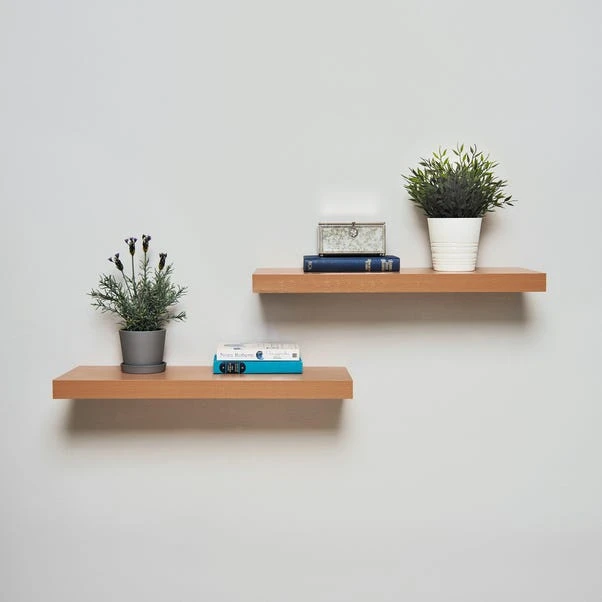 Set Of 2 Floating Shelves, 60cm 2 Set Of 2 Floating Shelves, 60cm - Image 2