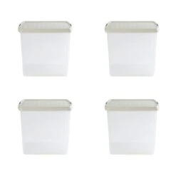 Wham Clip Pack Of 4 Square Storage Boxes With Lids -ELEND SHOP 30920896 alt04