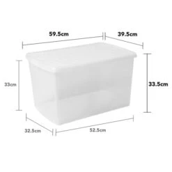 Wham Clip Pack Of 4 Rectangle Storage Boxes With Lids -ELEND SHOP 30920903 alt04