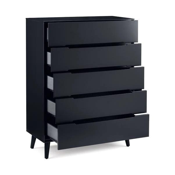 Cecil 5 Drawer Chest, Anthracite 2 Cecil 5 Drawer Chest, Anthracite - Image 2