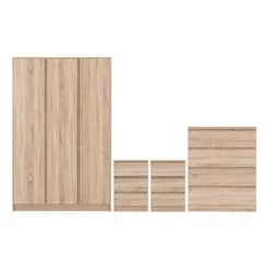 Walker Triple Wardrobe Bedroom Furniture Set -ELEND SHOP 30921340