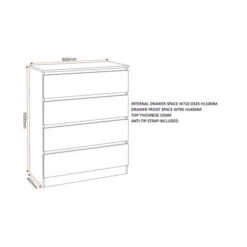 Walker Triple Wardrobe Bedroom Furniture Set -ELEND SHOP 30921340 alt08