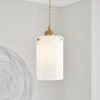 Fluted Ribbed Easy Fit Pendant Shade