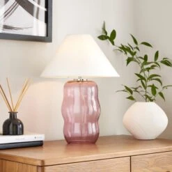 Phoebe Abstract Glass Table Lamp -ELEND SHOP 30921607